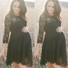 Black Lace Long Sleeve Maternity Dresses