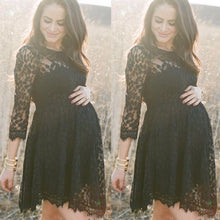 Black Lace Long Sleeve Maternity Dresses