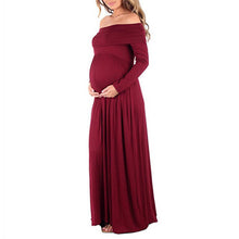 Off Shoulders Maxi Pregnant Dress