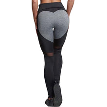 Heart Pattern Mesh Splice Leggings