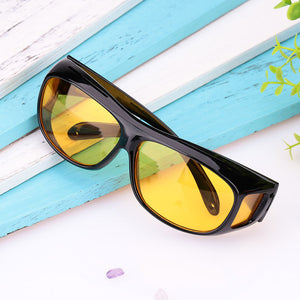 UV Protection Unisex HD Yellow Lenses Sunglasses Night Vision